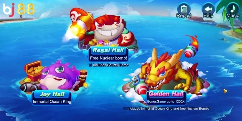 Bombing Fishing BJ88 Các tính năng hấp dẫn trong trò chơi bắn cá Bombing