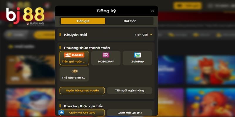 Hướng dẫn BJ88 Hướng dẫn nạp tiền cá cược