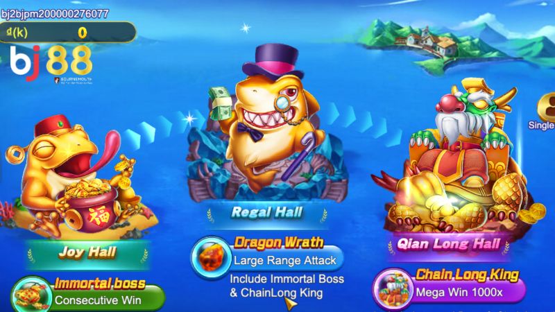 Các phòng chơi Royal Fishing BJ88