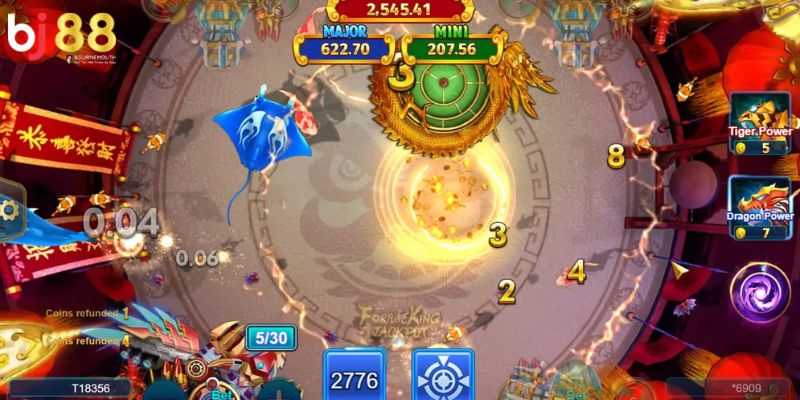 Fortune King Jackpot BJ88 Lối chơi và tính năng hay từ các loại vũ khí trong game