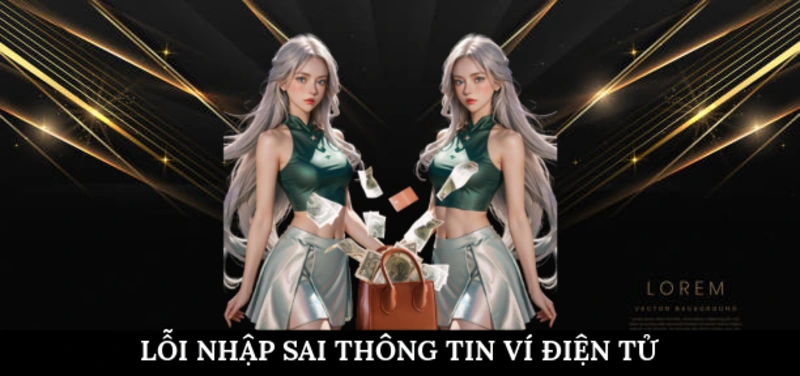 Lỗi nhập sai thông tin ví điện tử